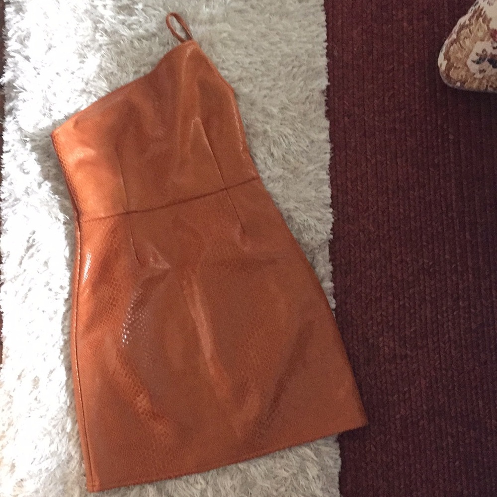 NWOT UO one shoulder snake print dress